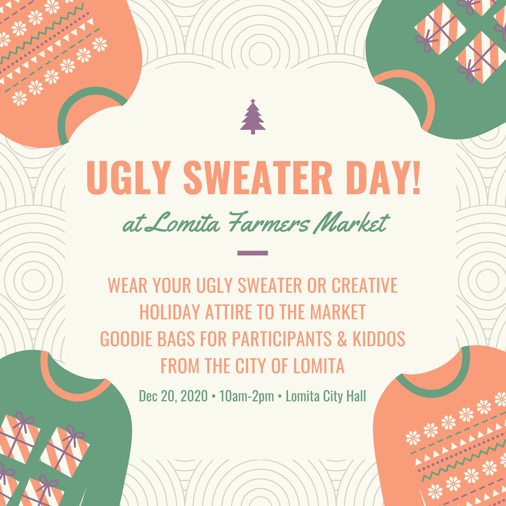 Ugly Sweater Day at the Market