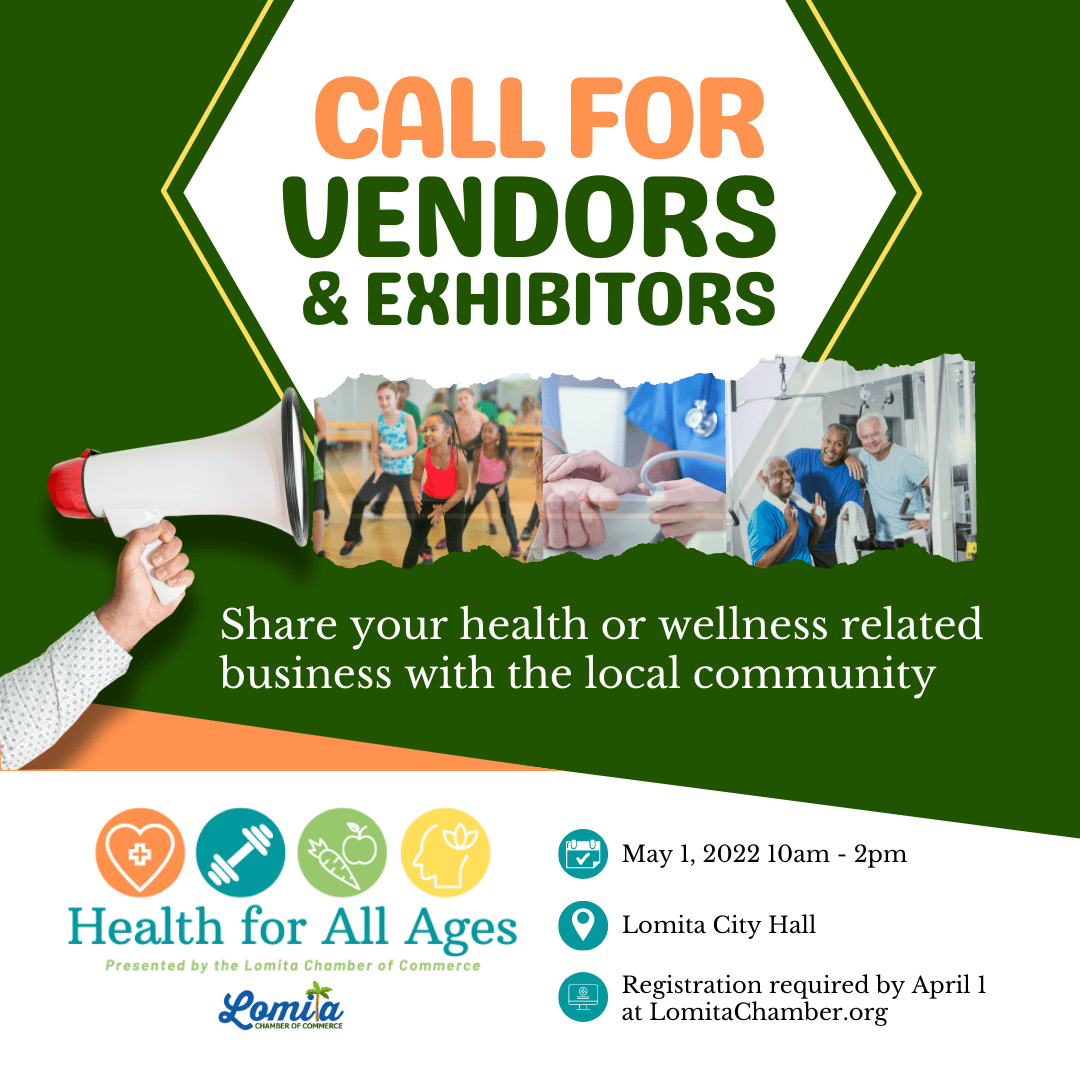 Lomita Chamber Call for Vendors Health For All Ages 2022