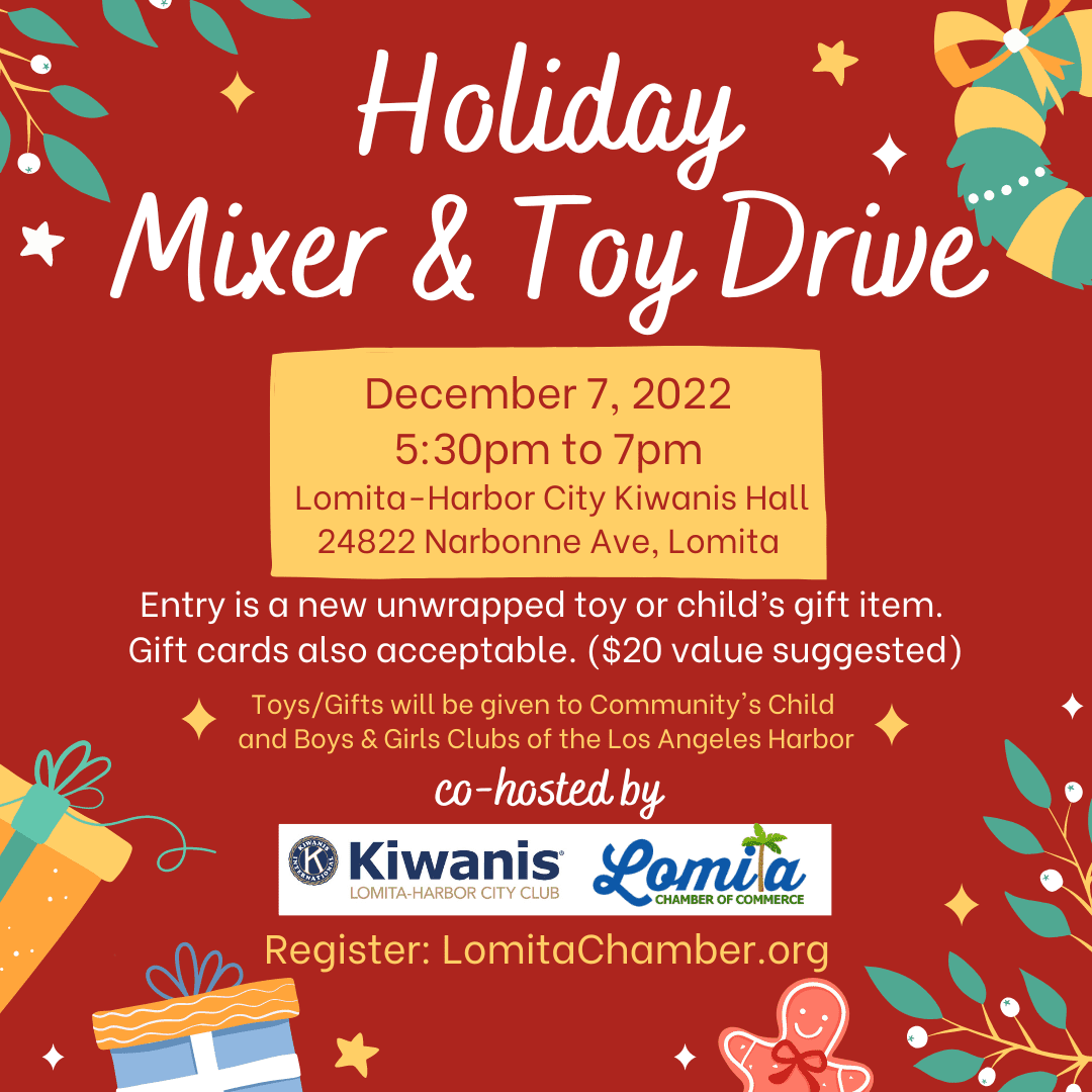 DECEMBER 7 2022
HOLIDAY MIXER & TOY DRIVE
PLEASE RSVP BY DEC 1