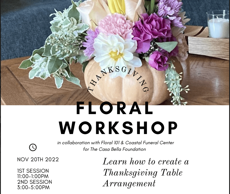 Thanksgiving Floral Arrangement Workshop