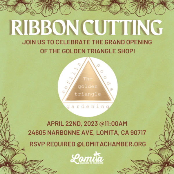 Grand Opening & Ribbon Cutting: The Golden Triangle Shop - Lomita ...
