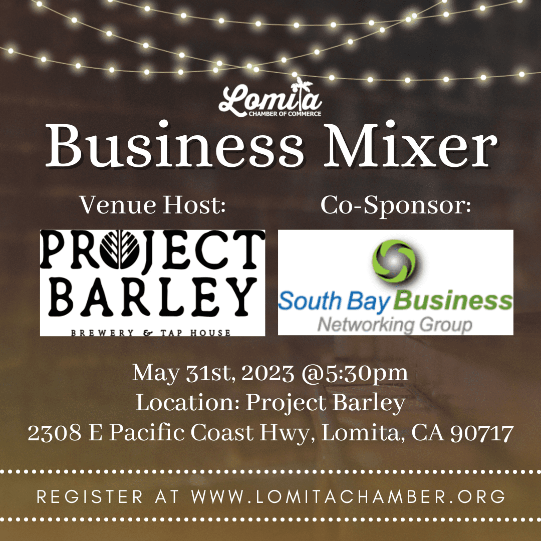 MAY 2023 CHAMBER BUSINESS MIXER, Project Barley @5:30pm