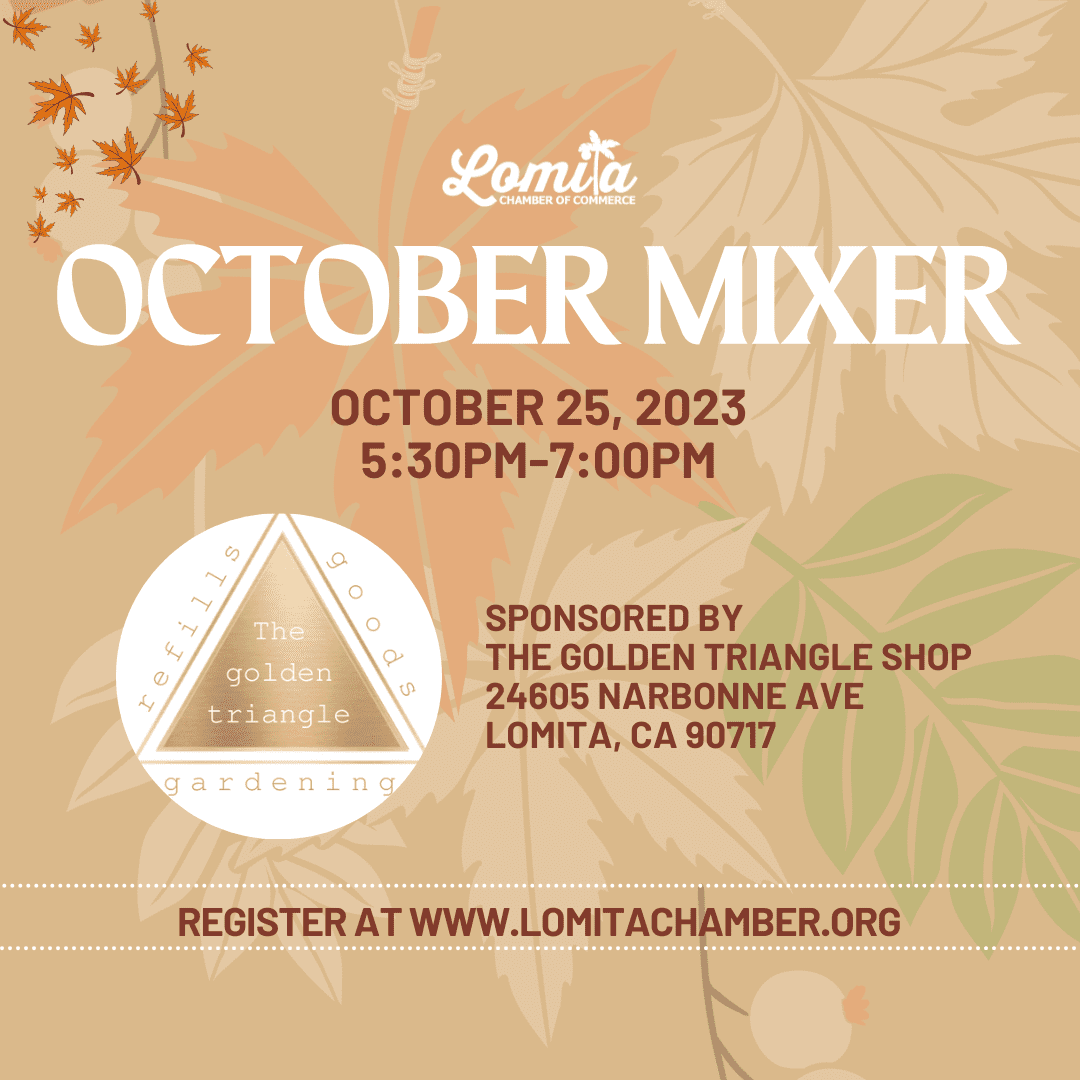 OCTOBER CHAMBER MIXER | October 25th @The Golden Triangle Shop