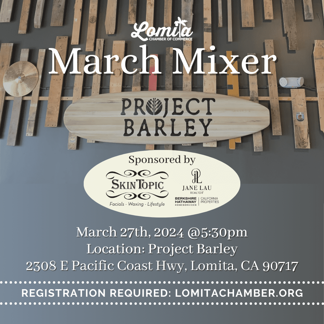 MARCH MIXER at Project Barley Brewery & Pizza
March 27, 2024 | 5:30PM