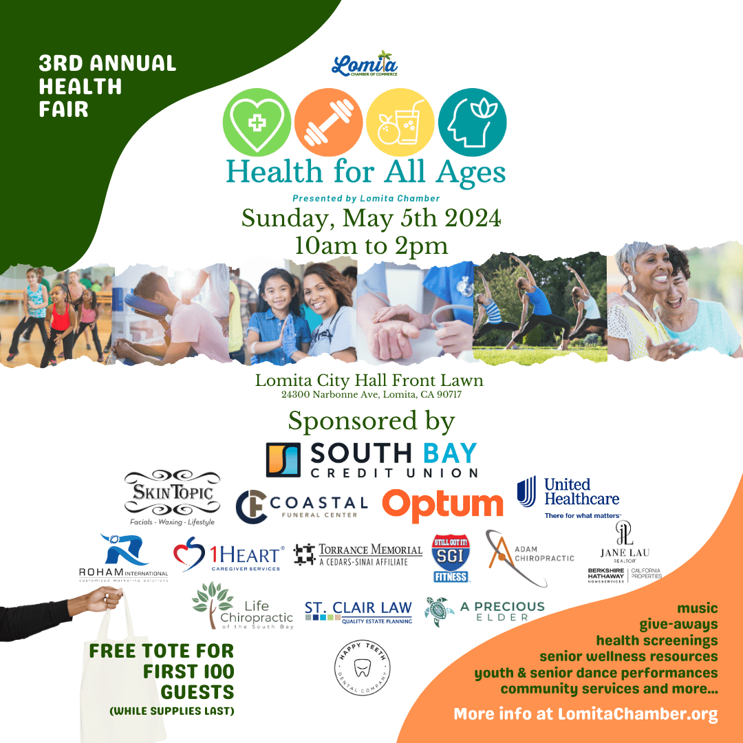 HEALTH FOR ALL AGES FAIR (Booths & Sponsorships deadline: March 31st)
May 5, 2024 10am - 2pm