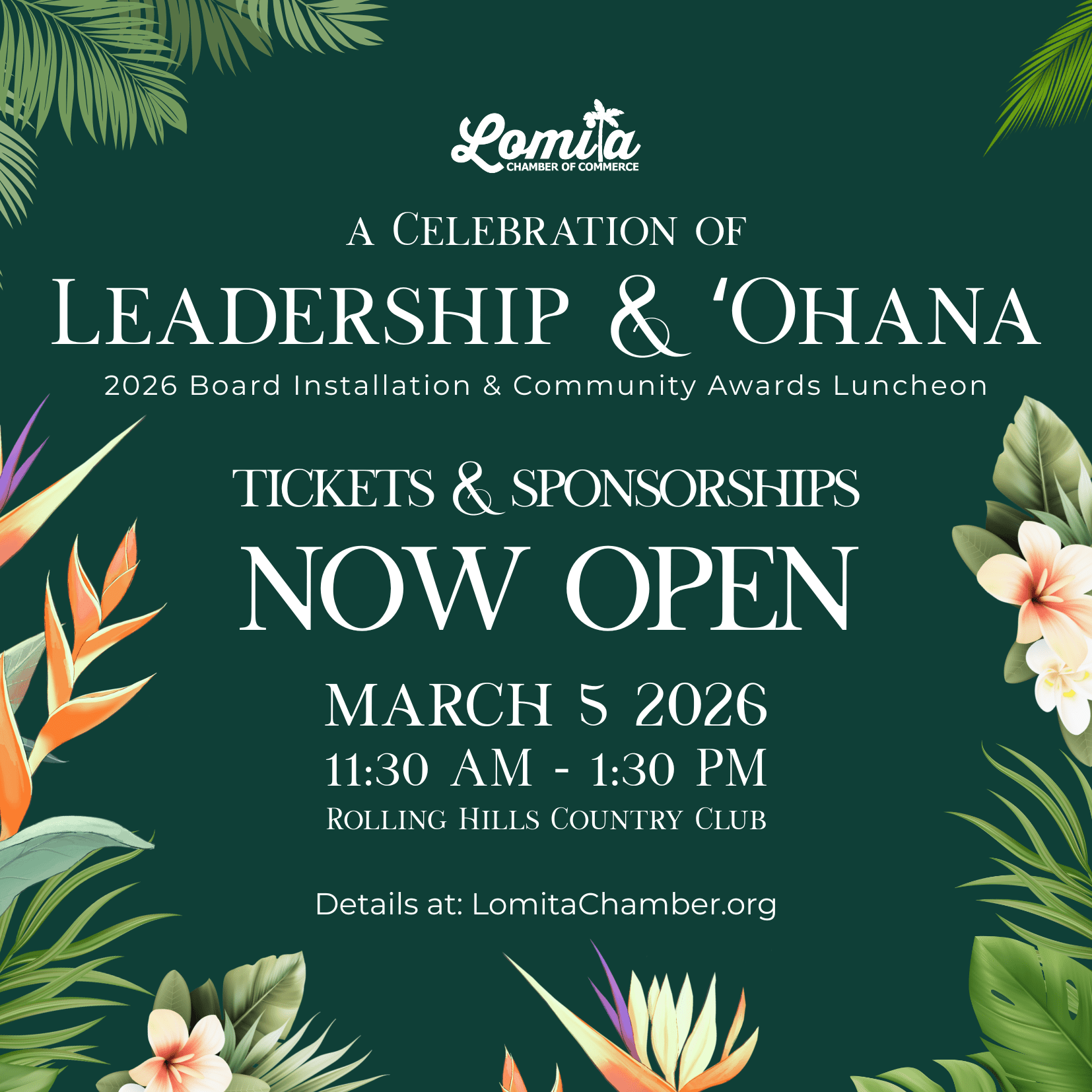 2026 Installation & Community Awards Luncheon | March 5 2026