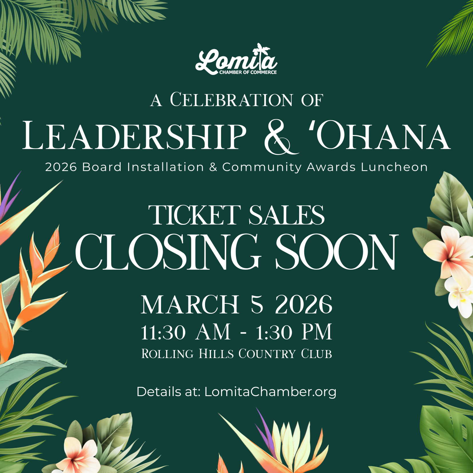 2026 Installation & Community Awards Luncheon | March 5 2026